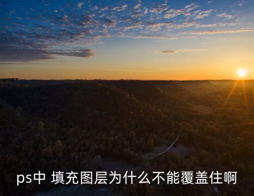 ps中 填充圖層為什么不能覆蓋住啊