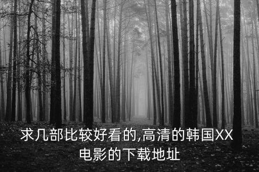 求幾部比較好看的,高清的韓國XX 電影的下載地址