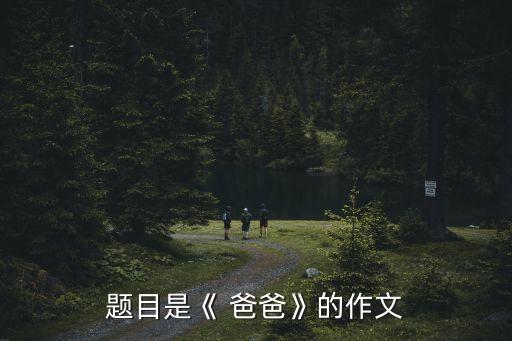 題目是《 爸爸》的作文