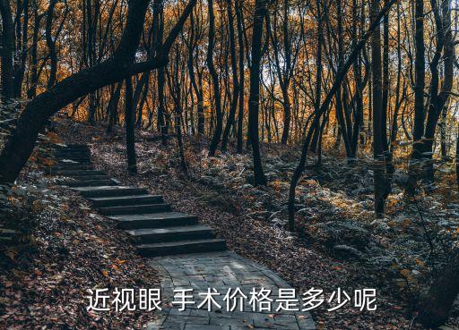  近視眼 手術(shù)價(jià)格是多少呢