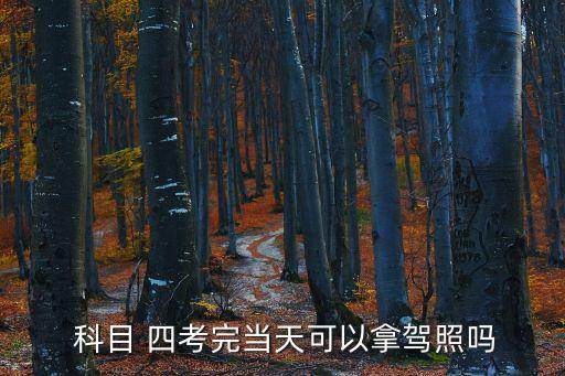 科目四考完當(dāng)場領(lǐng)證嗎,正規(guī)駕駛證c1直接買