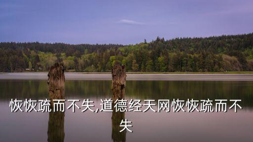 天網(wǎng)恢恢疏而不失,道德經(jīng)天網(wǎng)恢恢疏而不失