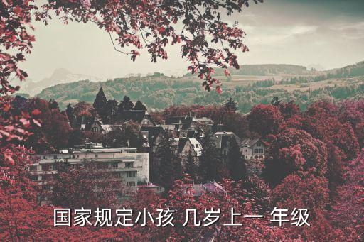 國(guó)家規(guī)定小孩 幾歲上一 年級(jí)