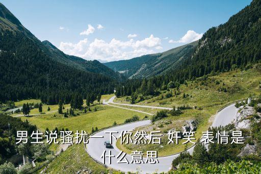 男生說騷擾一下你然后 奸笑 表情是什么意思