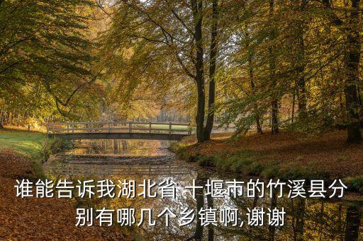 誰能告訴我湖北省 十堰市的竹溪縣分別有哪幾個鄉(xiāng)鎮(zhèn)啊,謝謝