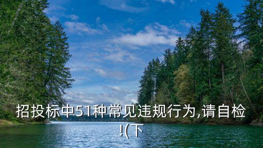 招標(biāo)過(guò)程中不合法行為,違規(guī)招投標(biāo)的25種情形