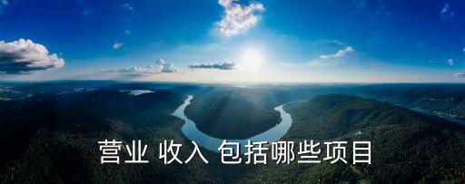 營業(yè)收入包括