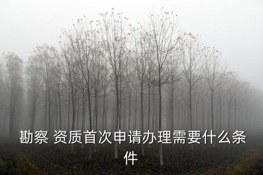 工程勘察資質(zhì),地質(zhì)災(zāi)害治理工程勘察資質(zhì)