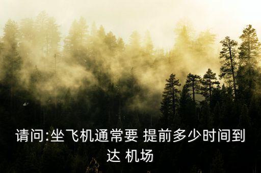 機(jī)場(chǎng)提前多久到,一般去機(jī)場(chǎng)提前多久到