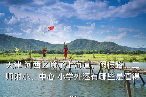 天津 河西區(qū)除了上海道、閩侯路、二師附小、中心 小學(xué)外還有哪些是值得...