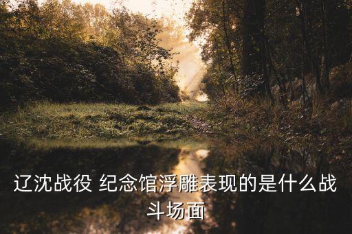 遼沈戰(zhàn)役 紀念館浮雕表現(xiàn)的是什么戰(zhàn)斗場面