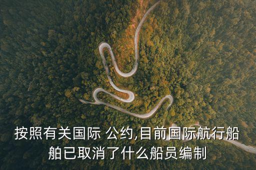 按照有關(guān)國際 公約,目前國際航行船舶已取消了什么船員編制