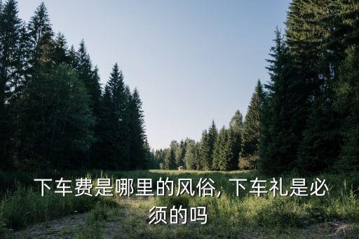 上車禮下車禮