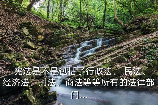  憲法是不是包括了行政法、 民法、經(jīng)濟法、刑法、商法等等所有的法律部門...