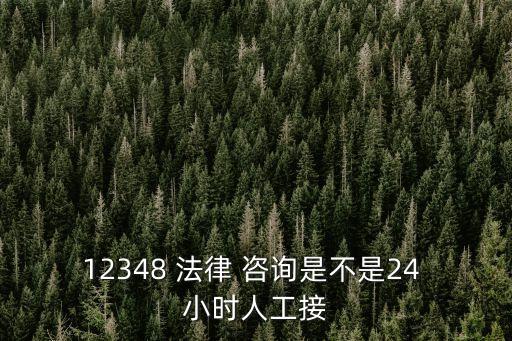 12348 法律 咨詢是不是24 小時人工接