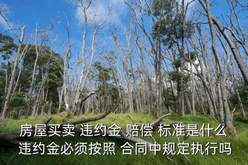 銷售合同違約賠償標(biāo)準(zhǔn)