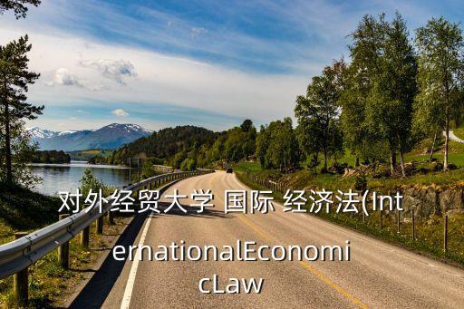 對(duì)外經(jīng)貿(mào)大學(xué) 國(guó)際 經(jīng)濟(jì)法(InternationalEconomicLaw