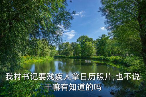 我村書記要?dú)埣踩四萌諝v照片,也不說干嘛有知道的嗎