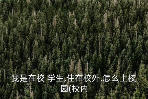 我是在校 學(xué)生,住在校外,怎么上校園(校內(nèi)