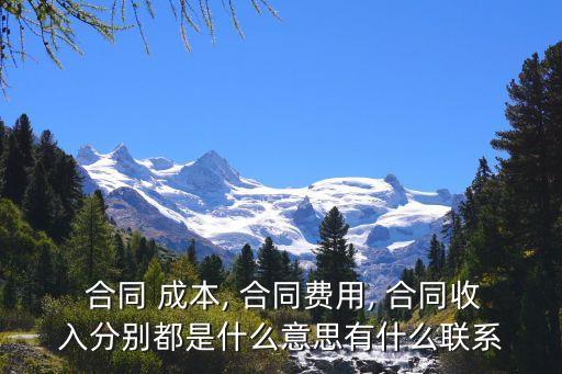 合同成本