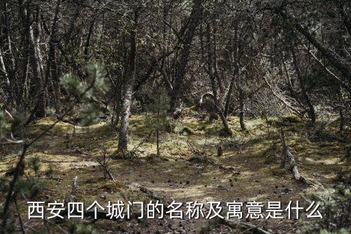 西安四個城門的名稱及寓意是什么