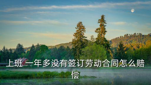 上班 一年多沒有簽訂勞動合同怎么賠償