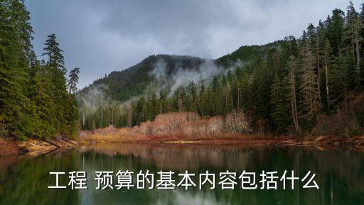  工程 預(yù)算的基本內(nèi)容包括什么