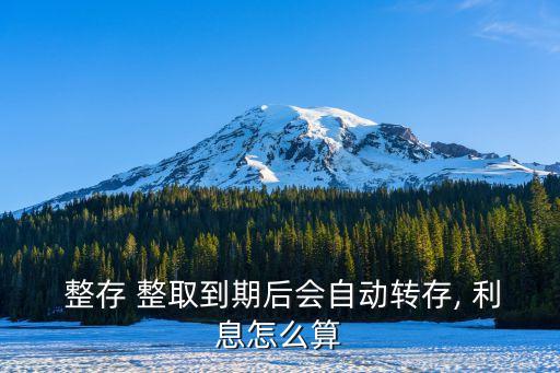 整存整取利息