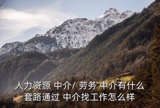 勞務(wù)中介