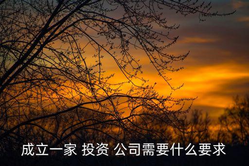注冊(cè)投資公司,為什么不能注冊(cè)投資公司
