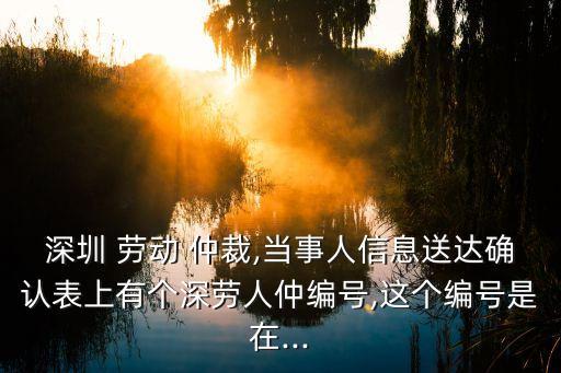 深圳市勞動仲裁委員會
