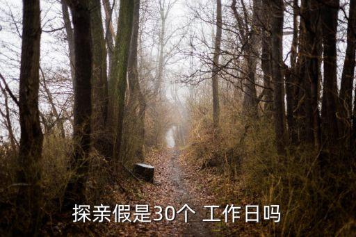 探親假是30個 工作日嗎
