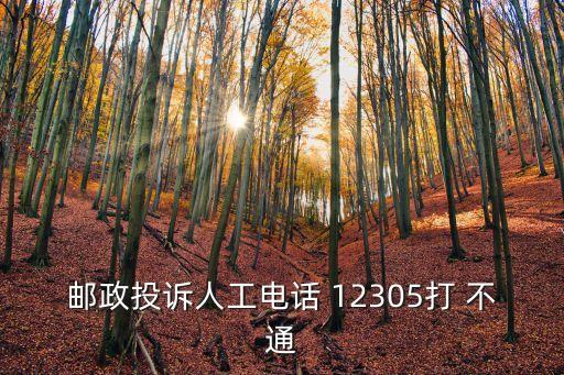 12305為什么打不通,郵政總局投訴電話12305為什么打不通