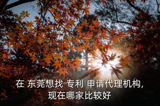 東莞專利申請