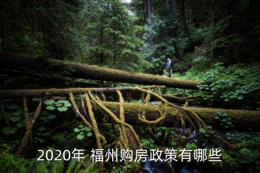 2020年 福州購房政策有哪些