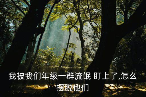 我被我們年級一群流氓 盯上了,怎么擺脫他們
