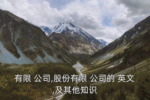 有限責(zé)任公司英文,泰康人壽保險有限責(zé)任公司英文