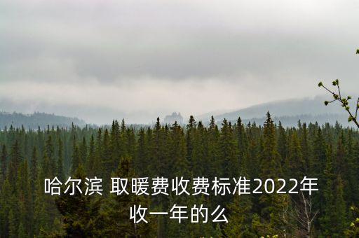  哈爾濱 取暖費(fèi)收費(fèi)標(biāo)準(zhǔn)2022年收一年的么