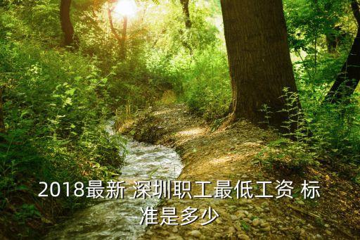 2018最新 深圳職工最低工資 標(biāo)準(zhǔn)是多少