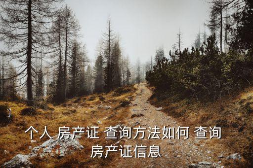 個人房產查詢網(wǎng)上查詢系統(tǒng),個人查房產信息怎么查詢