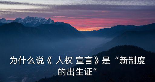 法國人權(quán)宣言,法國是什么宣言