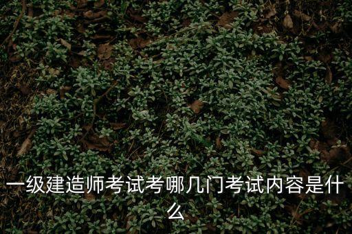 一建法律中實(shí)踐合同有哪些