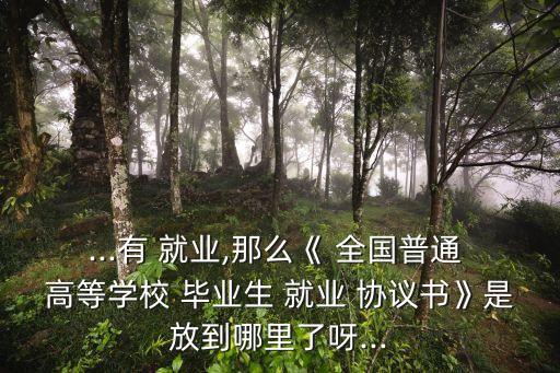 全國高等學(xué)校畢業(yè)生就業(yè)協(xié)議書