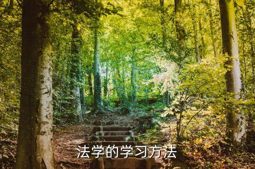 法學(xué)的學(xué)習(xí)方法