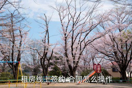  租房線上簽約 合同怎么操作