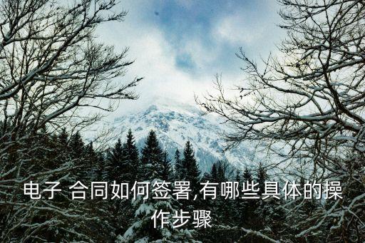如何簽電子版合同,線上合同簽約軟件