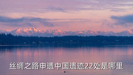 絲綢之路申遺中國遺跡22處是哪里