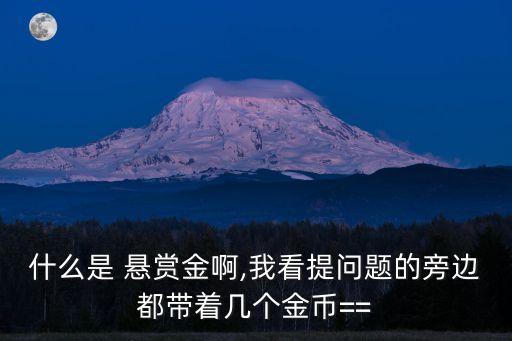 懸賞金
