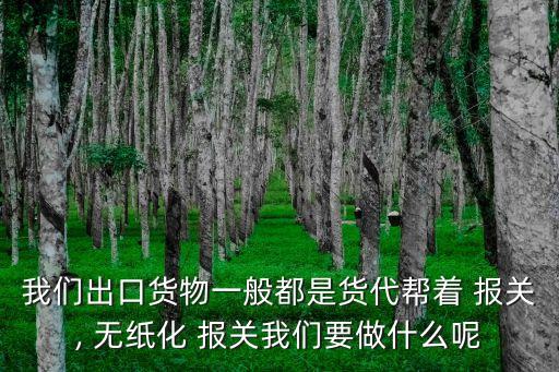 無(wú)紙化報(bào)關(guān)