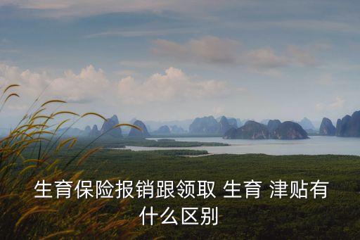  生育保險報銷跟領取 生育 津貼有什么區(qū)別